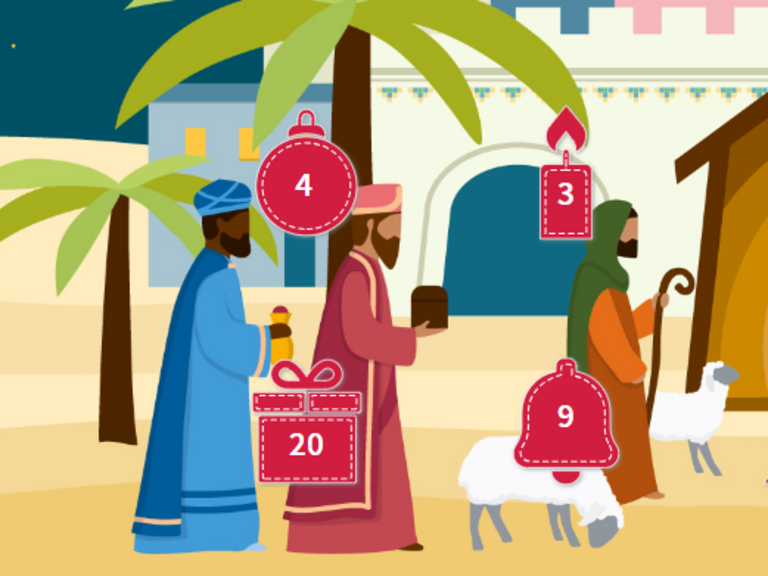 Ausschnitt vom Adventskalender